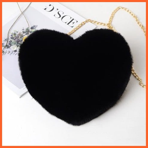 Love Bags For Women Plush Chain Shoulder Bags Valentine'S Day Party Bag