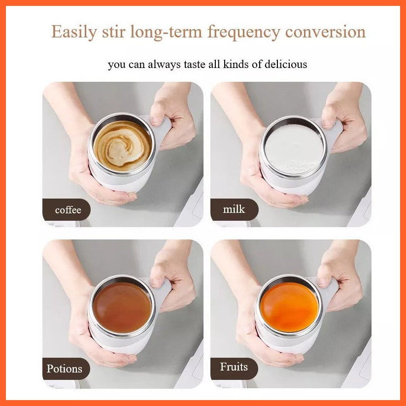 Rechargeable Model Automatic Stirring Cup Coffee Cup High Value Electric Stirring Cup Lazy Milkshake Rotating Magnetic Water Cup