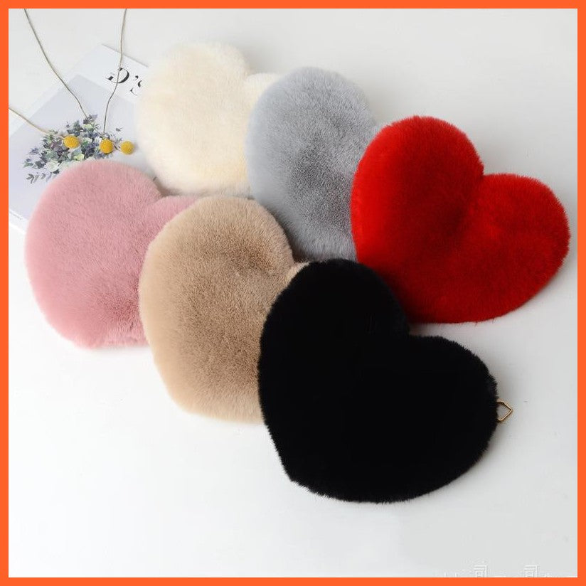 Love Bags For Women Plush Chain Shoulder Bags Valentine'S Day Party Bag