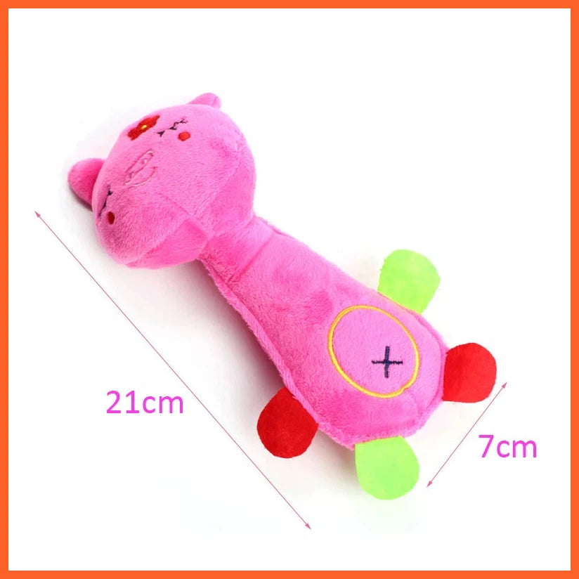 Durable Low Price Pet Dog Plush Toy Animal Shape With Squeaky For Small Puppy Chew Cleaning Toys