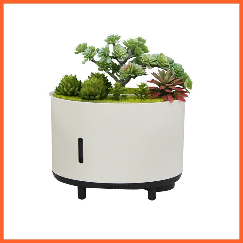 Simulation Plant Bluetooth Music Flame Aromatherapy Humidifier