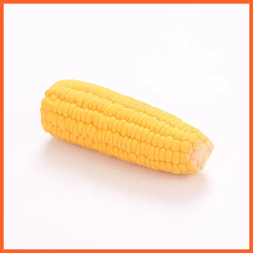 New Pet Toys Squeak Toys Latex Corn Shape Puppy Dogs Toy Pet Supplies Training Playing Chewing Dog Toys For Small Dogs