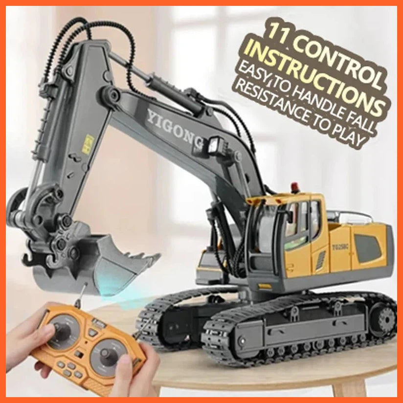 Rc Excavator Dumper Car 2.4G Remote Control | Engineering Vehicle Crawler Truck Bulldozer Toys For Boys Kids