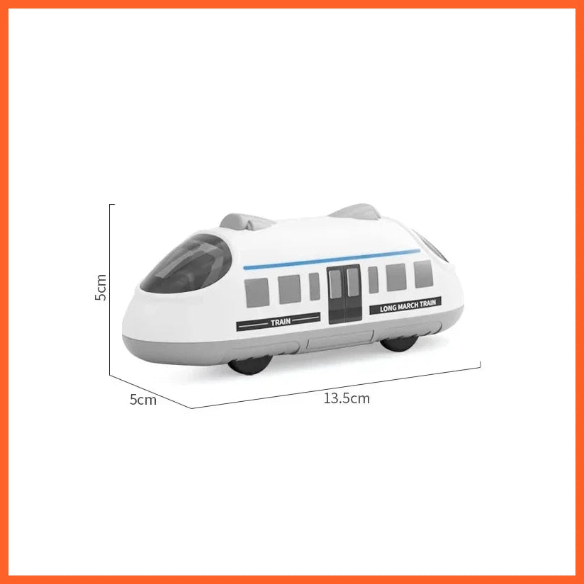 Rebound High Speed Rail Cartoon Subway Forward And Backward  Pull Back Vehicle Dinosaur Car Toy For Children