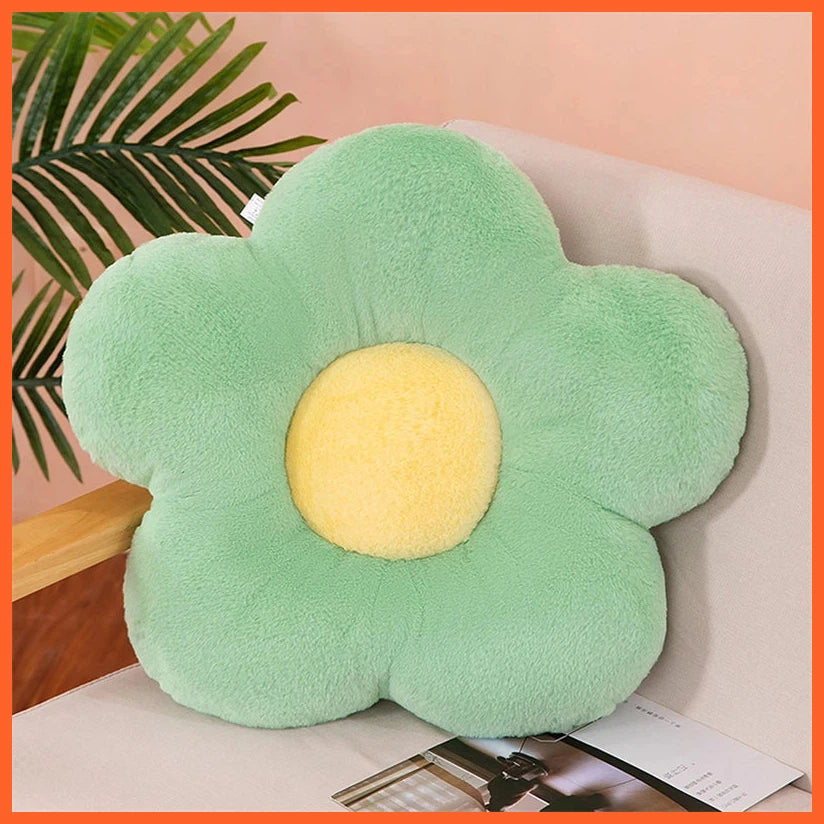 Circular Shape Cloth Cushion Flower With Soft Nap | Office Classroom Chair Cushion Couch Pillow