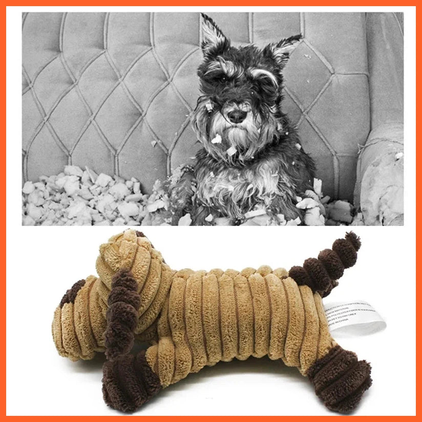 Pet Dog Plush Toys Bear Squeaking Stuffed Toys For Dogs Cat Chew Squeak Toy For Small Dogs Play Funny Training