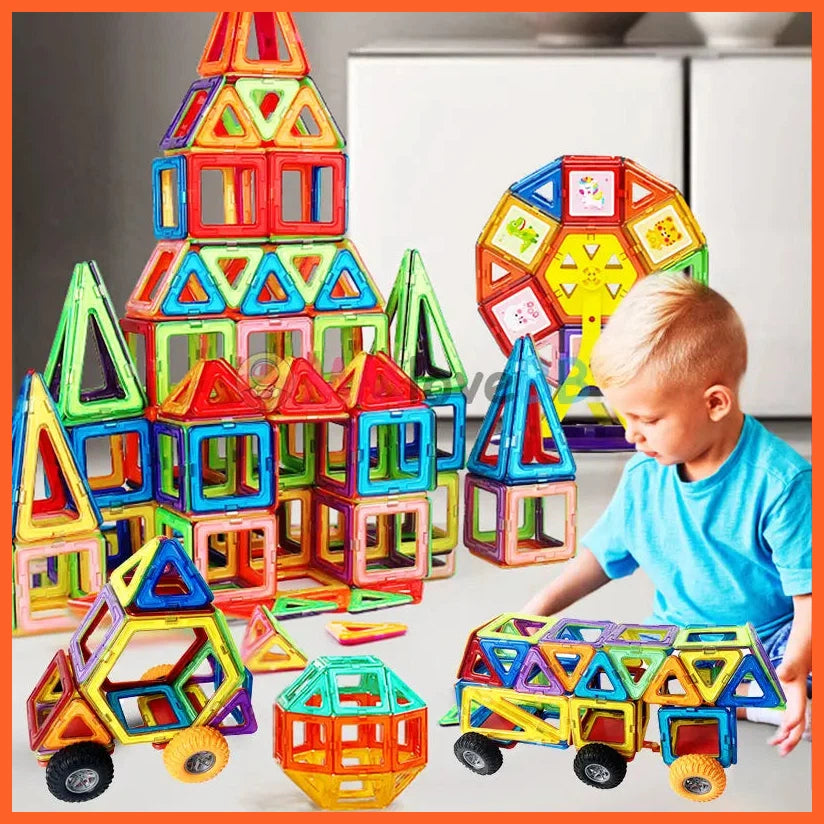 Magnets Toys For Kids | Big Size Plus Magnetic Blocks For Children | Constructor Set Toys For Boys