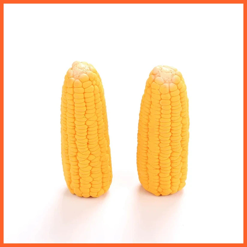 New Pet Toys Squeak Toys Latex Corn Shape Puppy Dogs Toy Pet Supplies Training Playing Chewing Dog Toys For Small Dogs