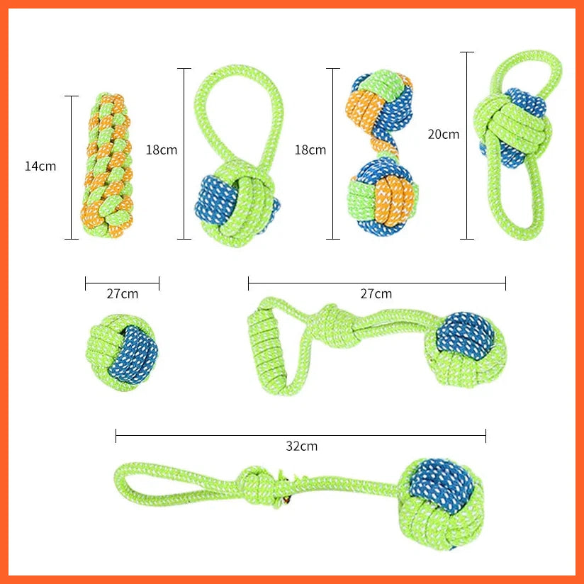 Pet Dog Toys For Large Small Dogs Toy Interactive Cotton Rope Mini Dog Toys Ball For Dogs Accessories Toothbrush Chew Toy