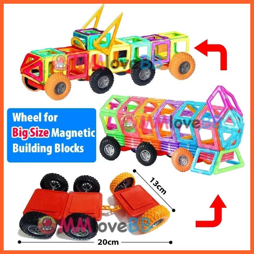 Magnets Toys For Kids | Big Size Plus Magnetic Blocks For Children | Constructor Set Toys For Boys