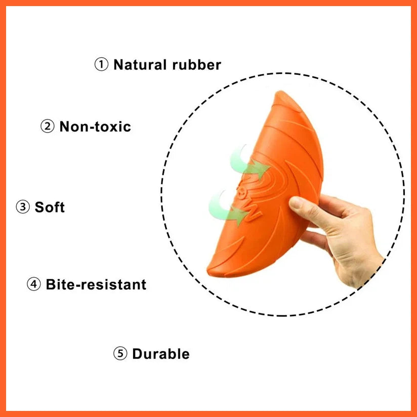 Bite Resistant Flying Disc Toys For Dog Multifunction Pet Puppy Training Toys Outdoor Interactive Game Pet Dogs Products