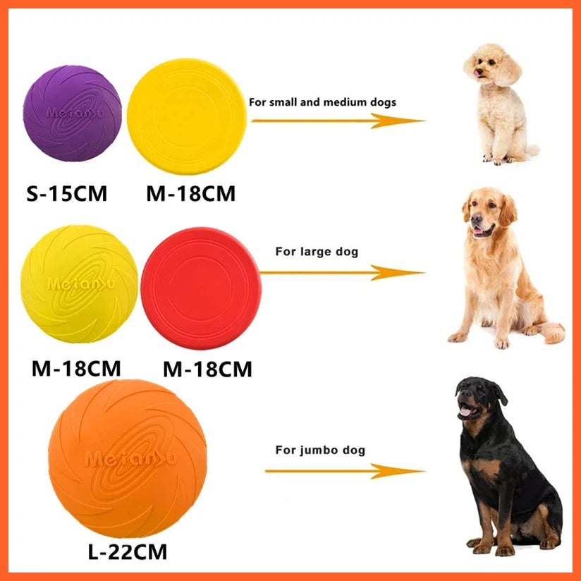 Bite Resistant Flying Disc Toys For Dog Multifunction Pet Puppy Training Toys Outdoor Interactive Game Pet Dogs Products