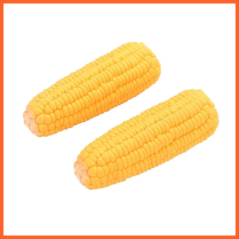 New Pet Toys Squeak Toys Latex Corn Shape Puppy Dogs Toy Pet Supplies Training Playing Chewing Dog Toys For Small Dogs