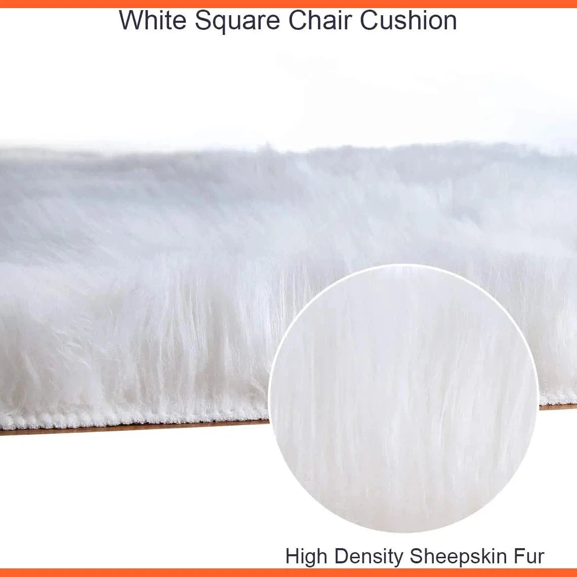 40X40Cm Square Faux Fur Sheepskin Chair Cover Seat | Cushion Pad Super Soft Area Rugs