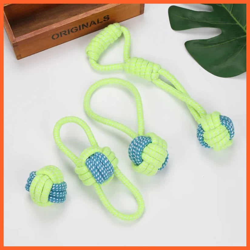 Pet Dog Toys For Large Small Dogs Toy Interactive Cotton Rope Mini Dog Toys Ball For Dogs Accessories Toothbrush Chew Toy