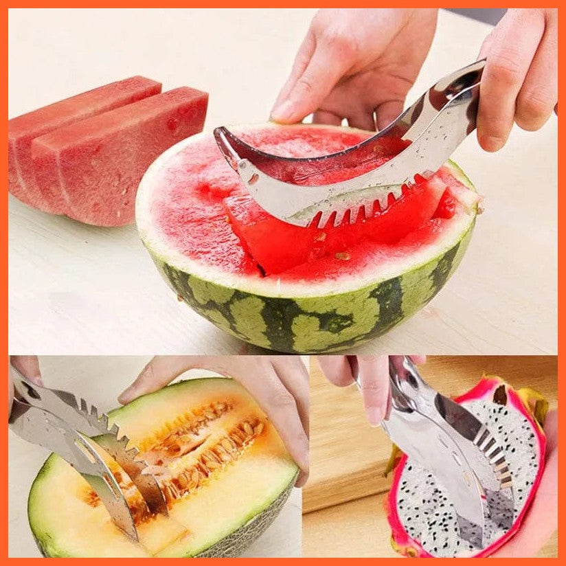 whatagift.com.au Efficient Watermelon Cutting Stainless Steel Windmill Cutter | Handy Kitchen Gadget