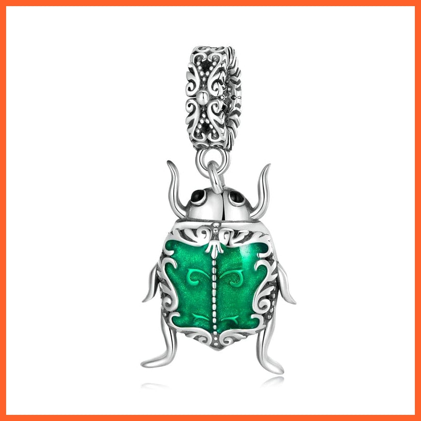 whatagift.com.au SCC2317 925 Sterling Silver Ladybug Turtle Birds Bug Pendant Animal Charms Collection