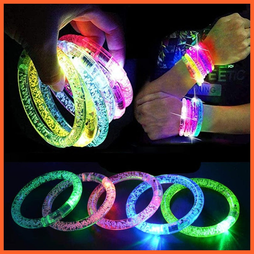 whatagift.com.au 40pcs Light Up Bubble Bracelets For Halloween | Luminous LED Party Bangles