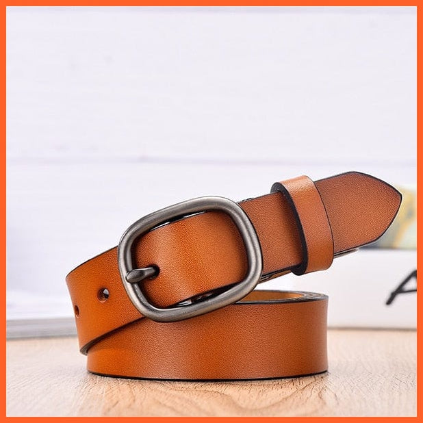 Genuine Leather Belts For Women With Pin Buckle | whatagift.com.au.