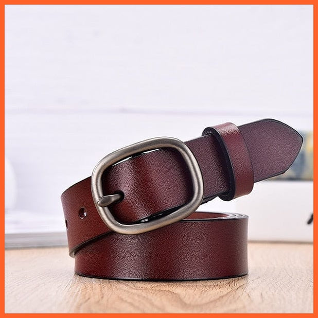 Genuine Leather Belts For Women With Pin Buckle | whatagift.com.au.