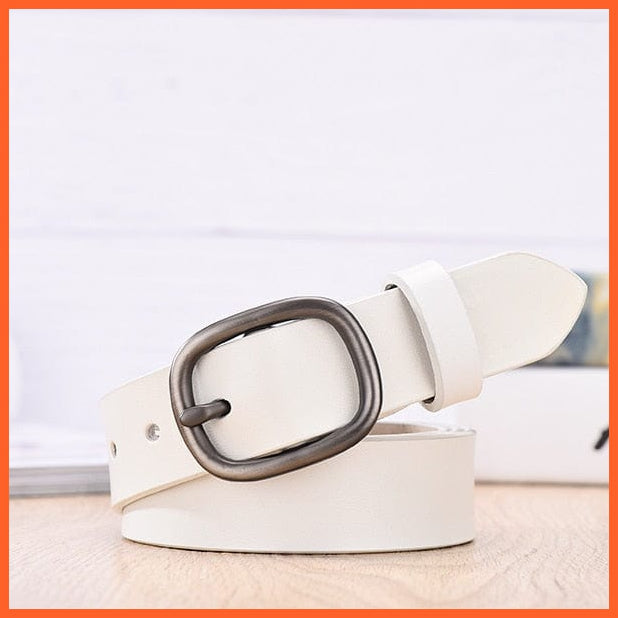 Genuine Leather Belts For Women With Pin Buckle | whatagift.com.au.