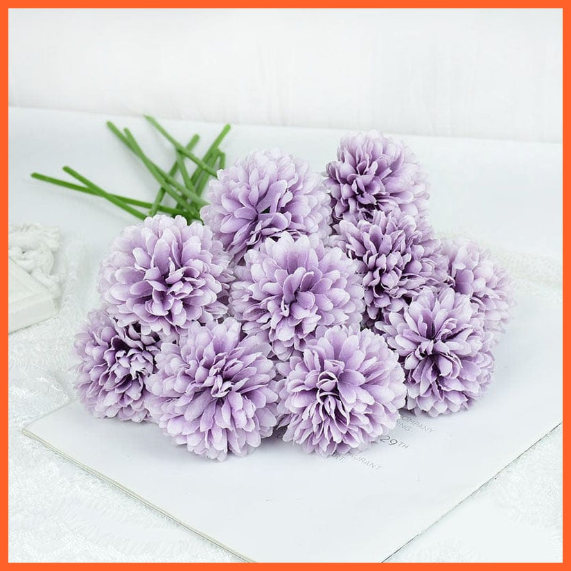 whatagift.com.au F / 3pcs 3/5pcs Silk Artificial Hydrangea Dandelion Flower For Home Decoration