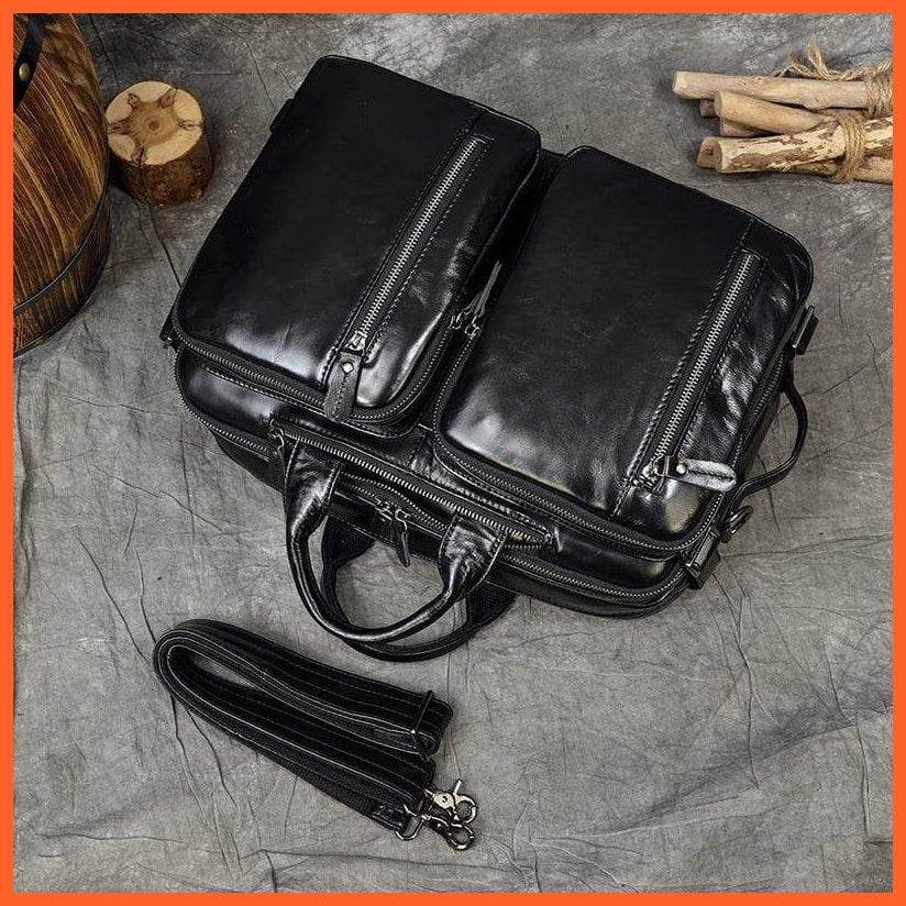 Men Briefcase Leather Hand Bag | whatagift.com.au.