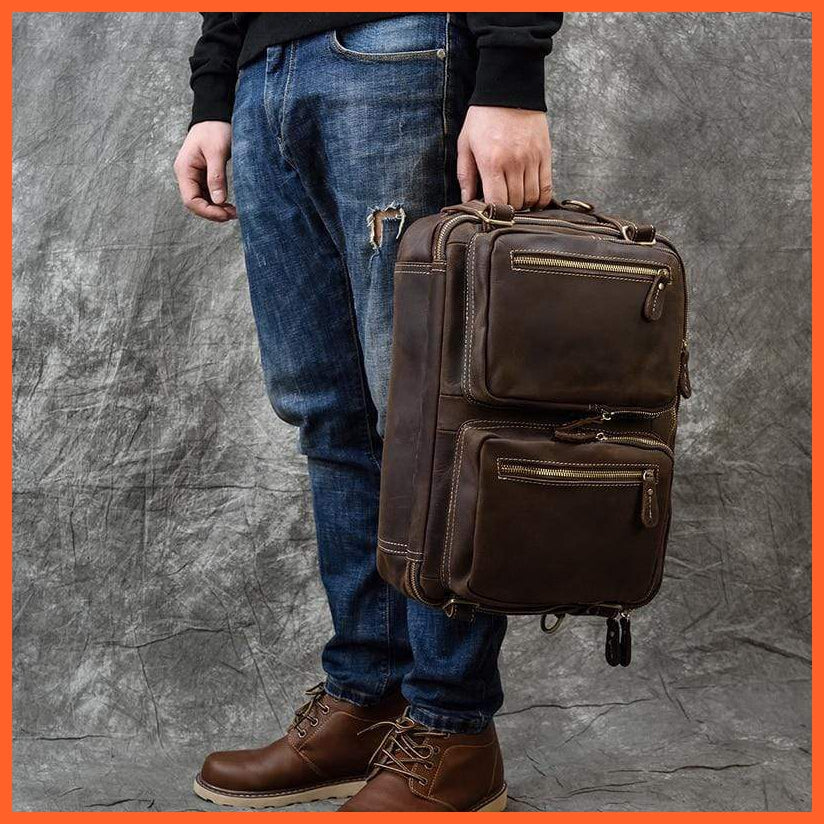 Men Briefcase Leather Hand Bag | whatagift.com.au.