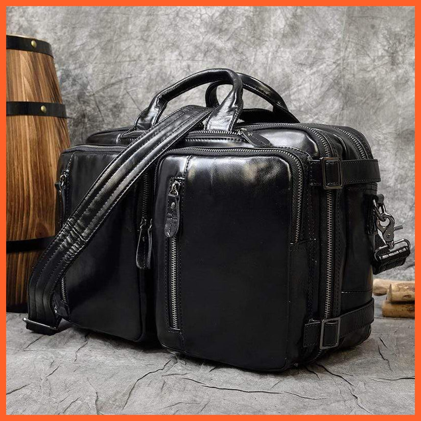 Men Briefcase Leather Hand Bag | whatagift.com.au.