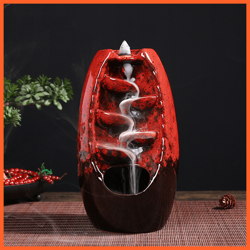 Cone Burner -Ceramic Backflow Incense Burner - 4