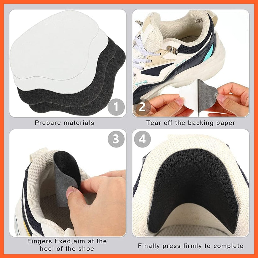 whatagift.com.au Insoles Heel Repair Subsidy Sticky Shoes Hole In Cobbler Sticker Back Sneaker Lined With Anti-Wear After Heels Stick Foot Care