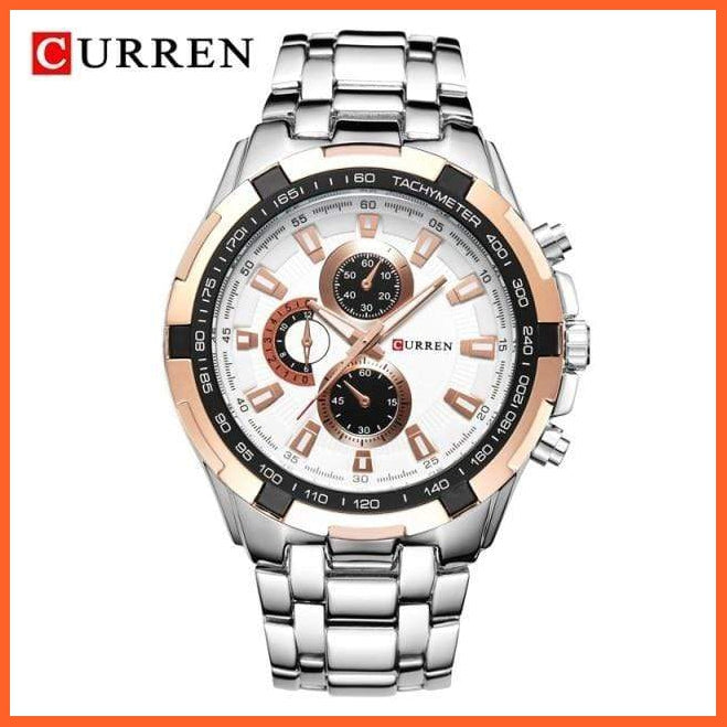 Quartz Waterproof Sport Military Watches For Men | Luxury Branded Casual Business Stainless Steel Mens Wristwatch | whatagift.com.au.