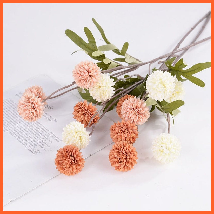 whatagift.com.au Mix1 / 1pcs Artificial Dandelion Silk Flowers Ball 52cm Long | Fake Flower for Home Decore