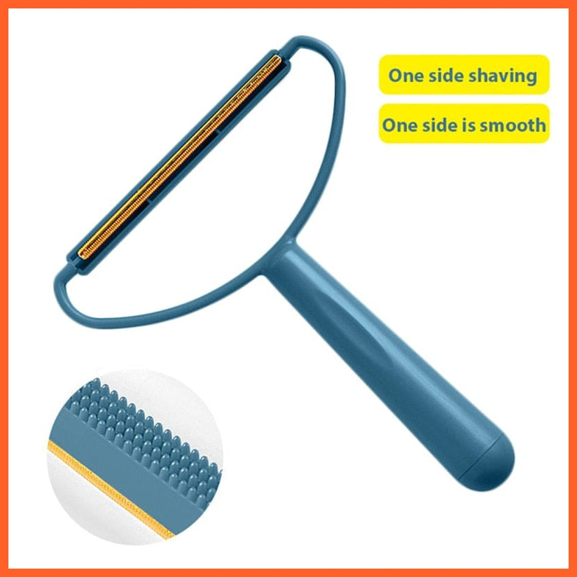 whatagift.com.au Navy Portable Pet Hair Remover Brush | Lint Remover Brush | Fuzz Fabric Shaver