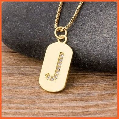 Gold Plated Initial 26 Letters Pendent Necklace | Best Gift For Women | whatagift.com.au.