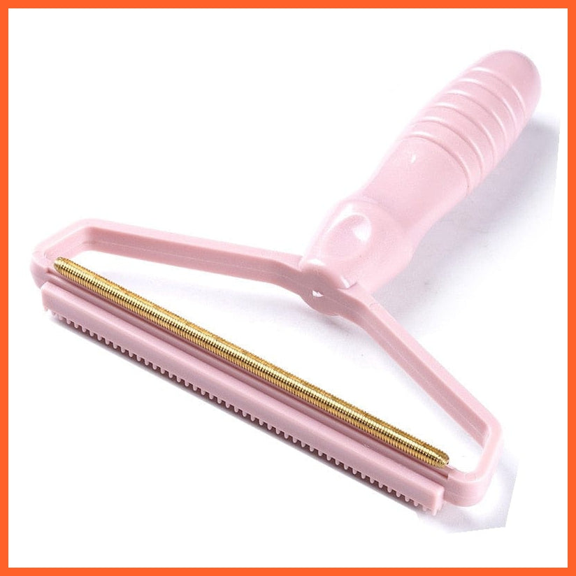 whatagift.com.au Pink Portable Pet Hair Remover Brush | Lint Remover Brush | Fuzz Fabric Shaver