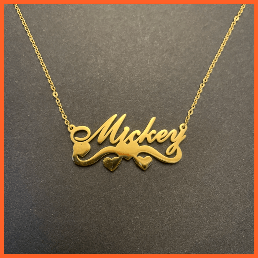 whatagift.com.au Rose Gold Color / 45cm / China|necklace 1 Handmade Custom Personalized Name Necklace For Women