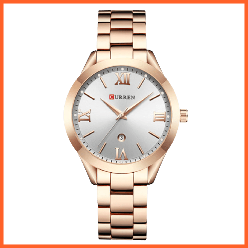 Women Gold Stainless Steel Watches | Fashion Gold Women Watches Stainless Steel Ultra Thin Romantic Quartz Watches | whatagift.com.au.