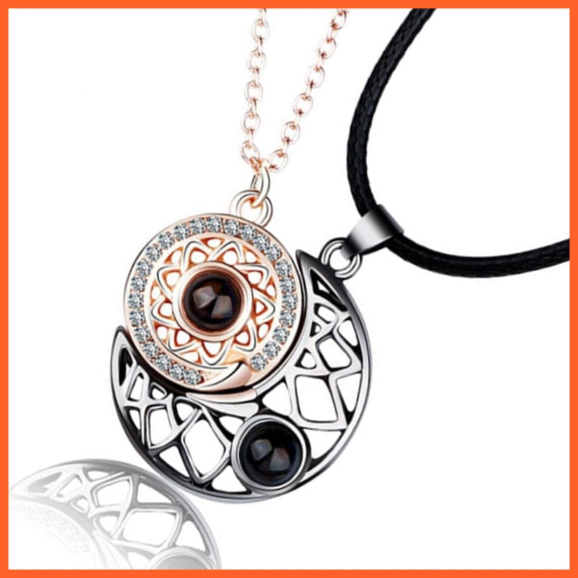 whatagift.com.au Style 2 / China Magnetic Sun Moon Couple Matching Pendant Necklace for Couples Gift