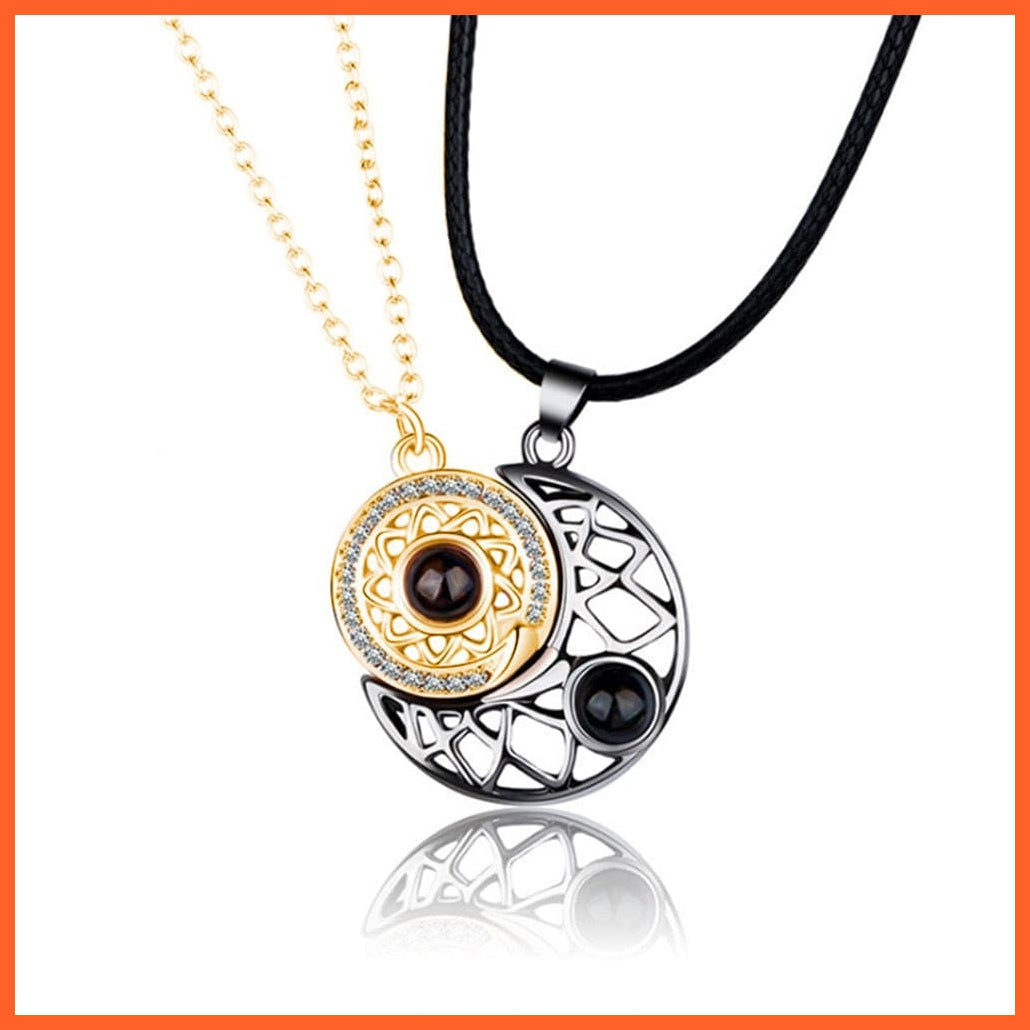 whatagift.com.au Style 3 / China Magnetic Sun Moon Couple Matching Pendant Necklace for Couples Gift