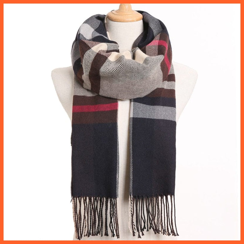 whatagift.com.au Women's Scarf 40 / China / 190CM X 35CM Winter Scarf Women Luxury Warm Scarves | Fashion Casual Cashmere Scarfs