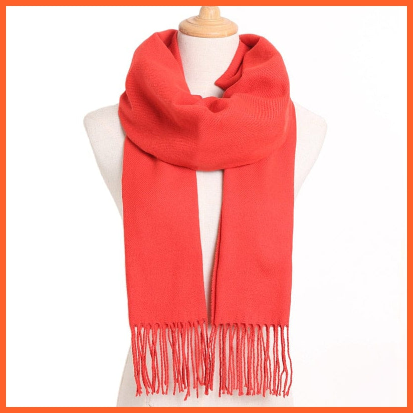 whatagift.com.au Women's Scarf 60 / China / 190CM X 35CM Winter Scarf Women Luxury Warm Scarves | Fashion Casual Cashmere Scarfs