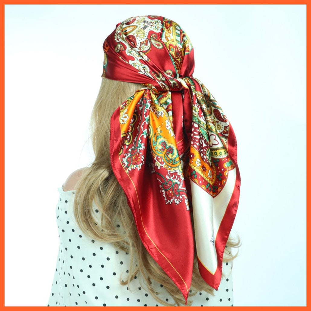 whatagift.com.au Women's Scarf Women Luxury Silk Scarves | Summer Fashion Bandanas Designer Hijab