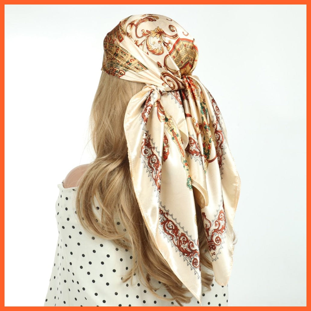 whatagift.com.au Women's Scarf Women Luxury Silk Scarves | Summer Fashion Bandanas Designer Hijab